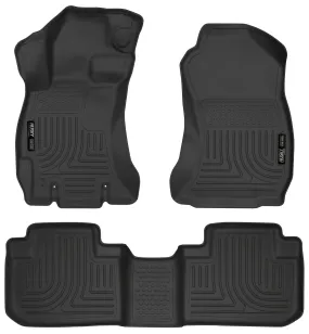 2014-2015 Subaru Forester Front & 2nd Seat Floor Liners - Black