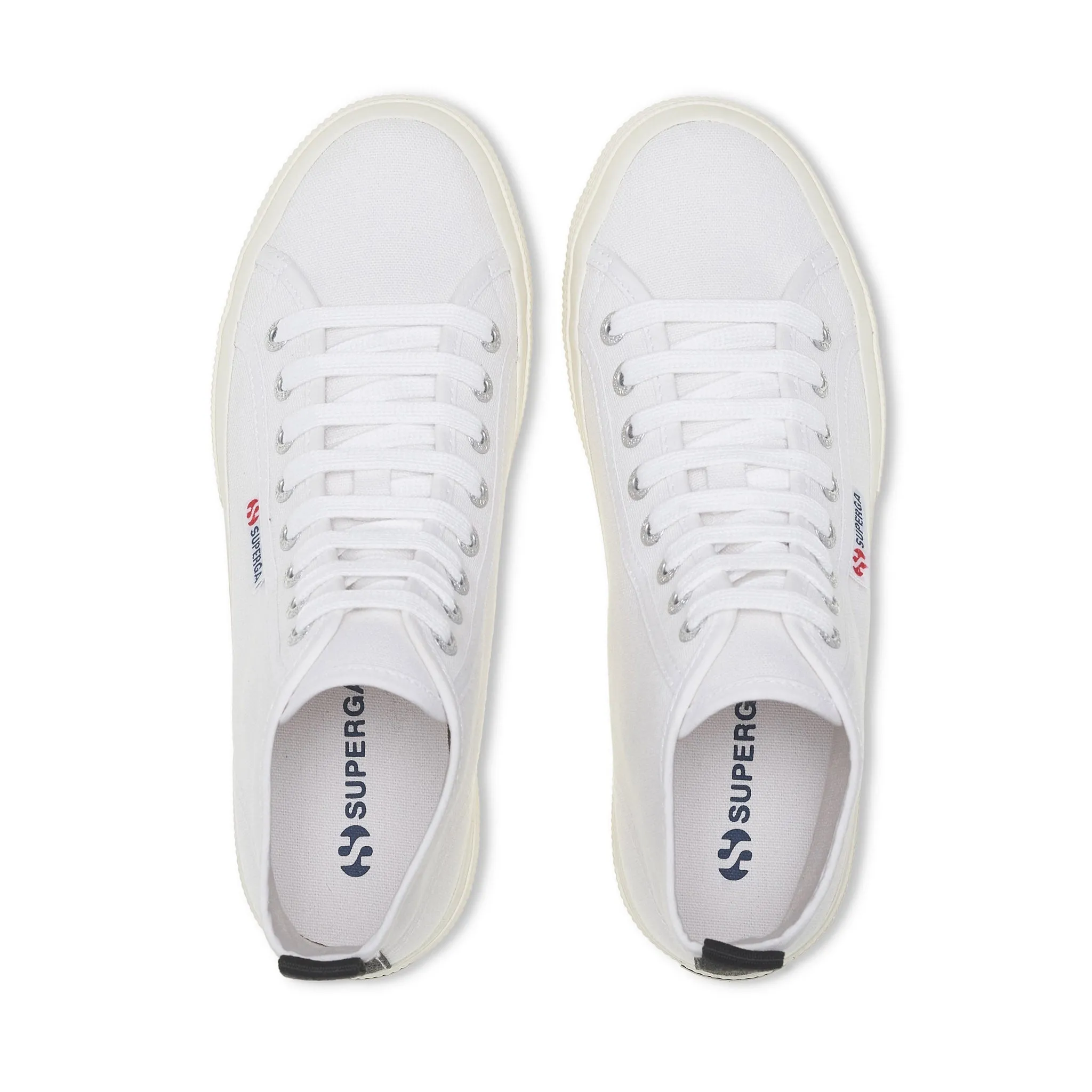 2750 Mid Cotton Sneakers - White Black Avorio