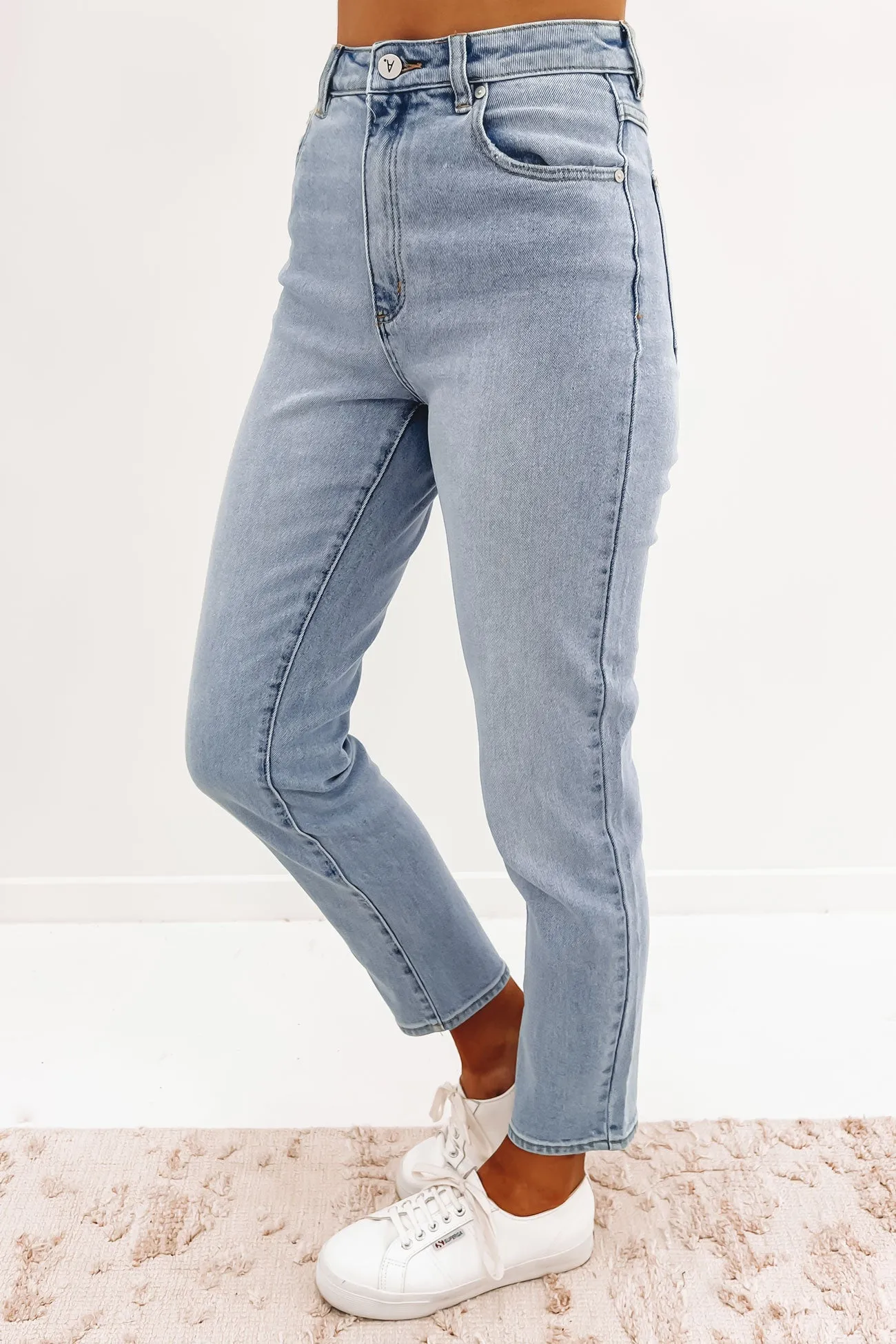 A 94 High Slim Jean Dion Light Vintage Blue