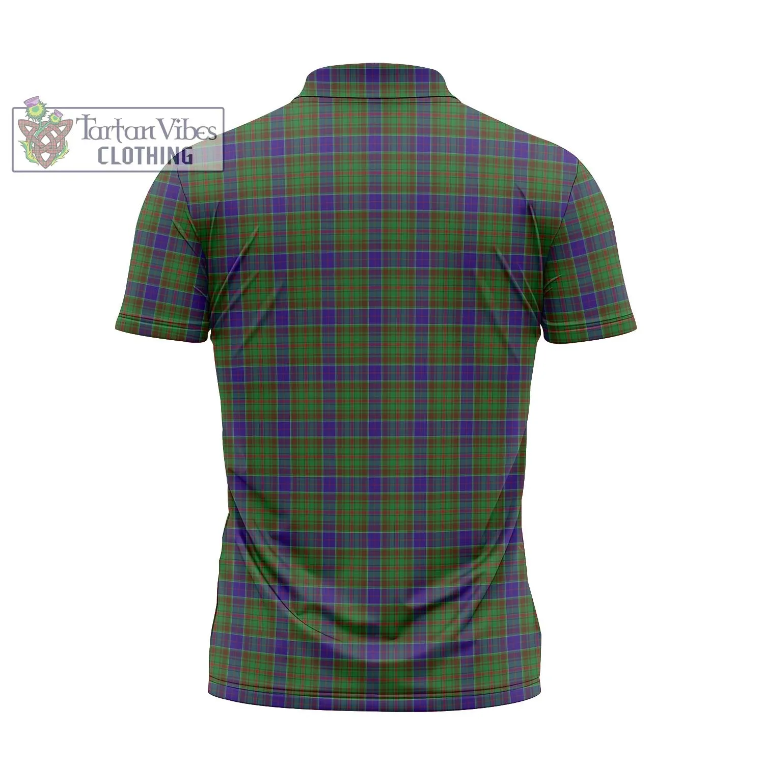 Adam Tartan Zipper Polo Shirt