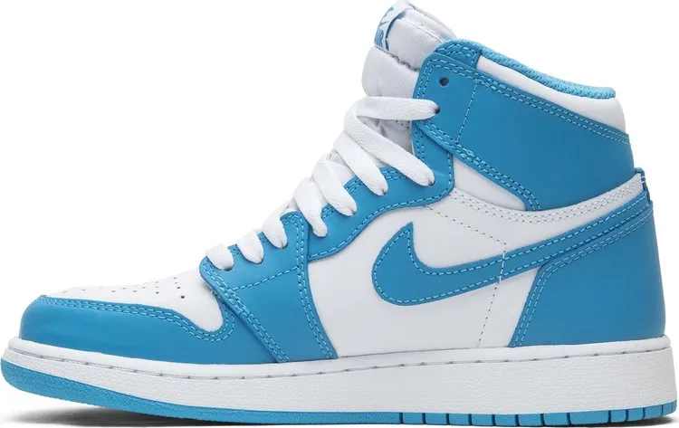 Air Jordan 1 Retro High OG BG UNC sneakers, white