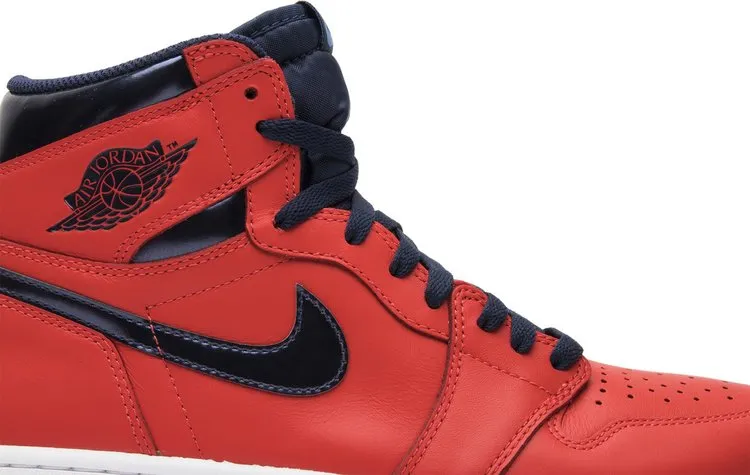 Air Jordan 1 Retro High OG David Letterman Sneakers, Orange