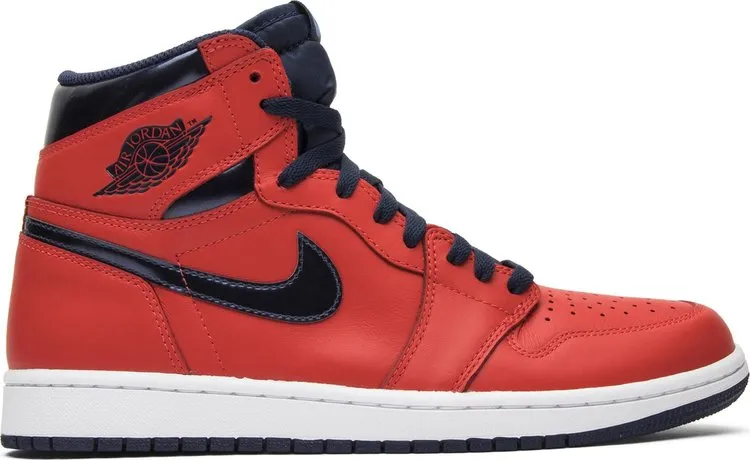 Air Jordan 1 Retro High OG David Letterman Sneakers, Orange