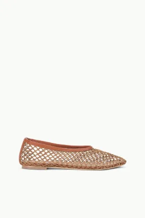 ALBA BALLET FLAT | TAN NETTING