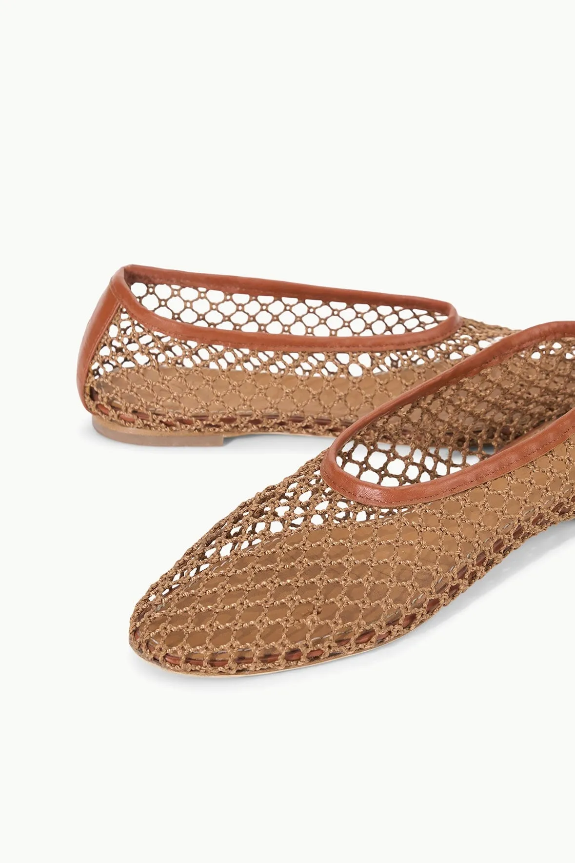 ALBA BALLET FLAT | TAN NETTING