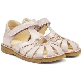 Angulus Hjerte Sandals Pale Rose/Rose Glitter