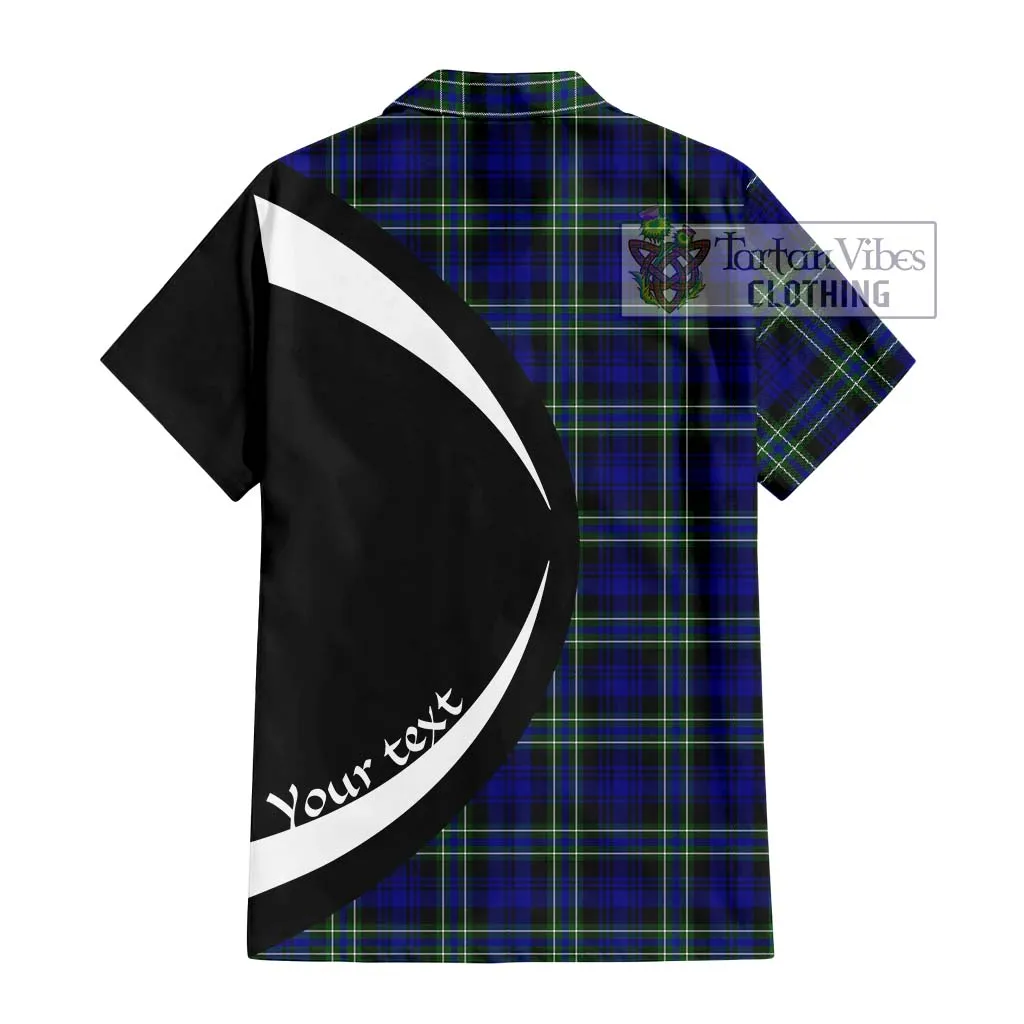 Arbuthnot Modern Tartan Short Sleeve Button Up with Family Crest Circle Style