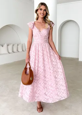 Aries Maxi Dress - Blush