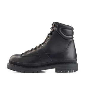 Arvid boot leather - BLACK