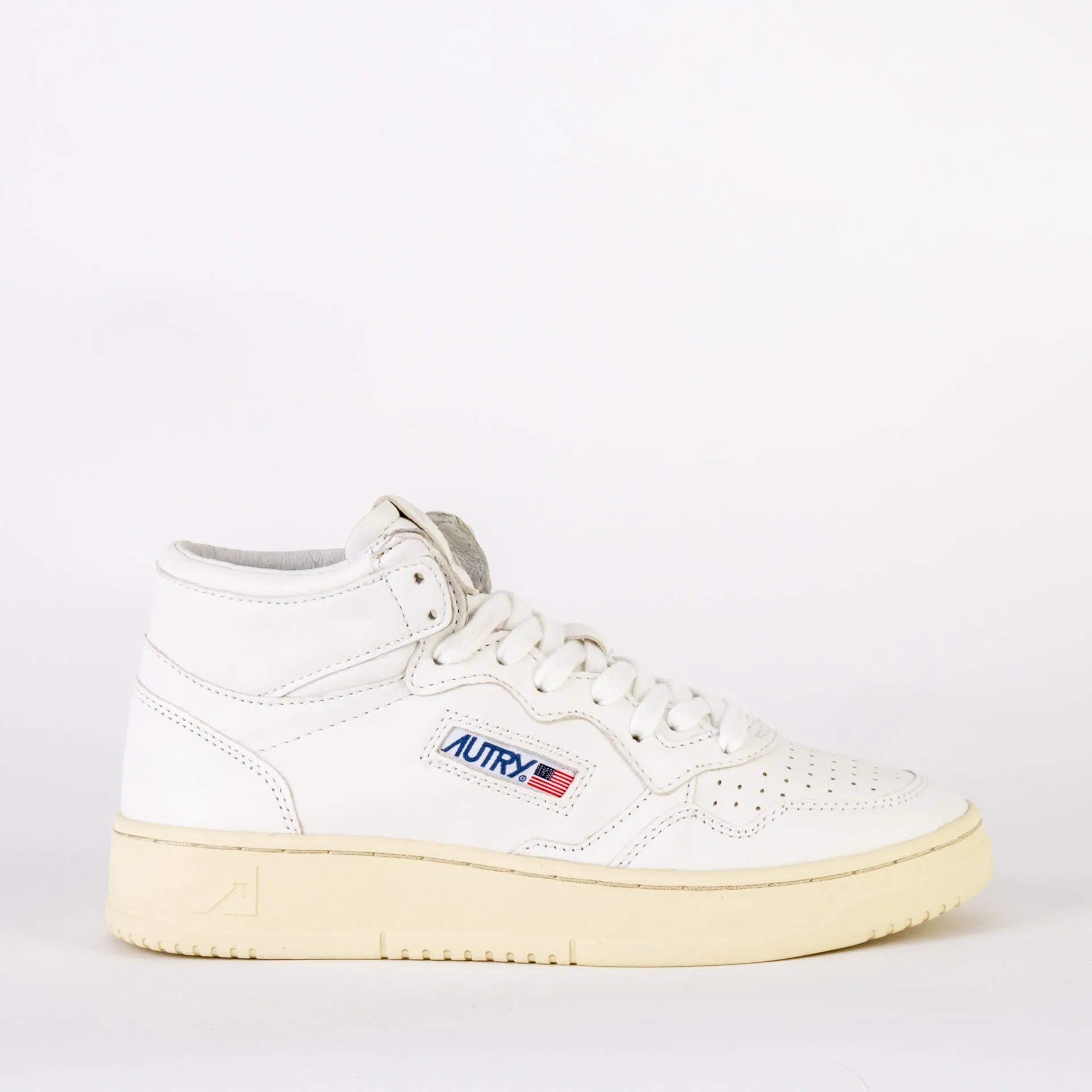 AUTRY SNEAKERS - MEDALIST MID CUT GOAT - WHT