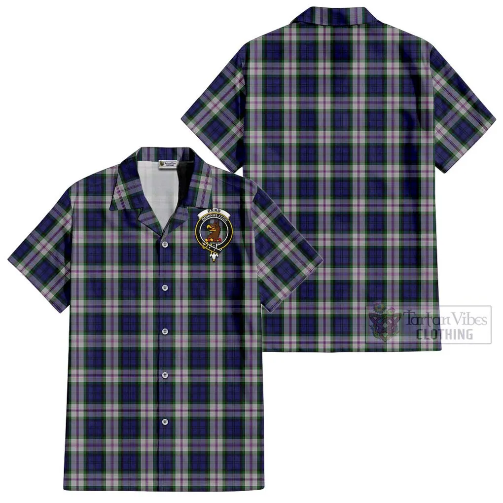 Baird Dress Tartan Cotton Hawaiian Shirt with Family Crest