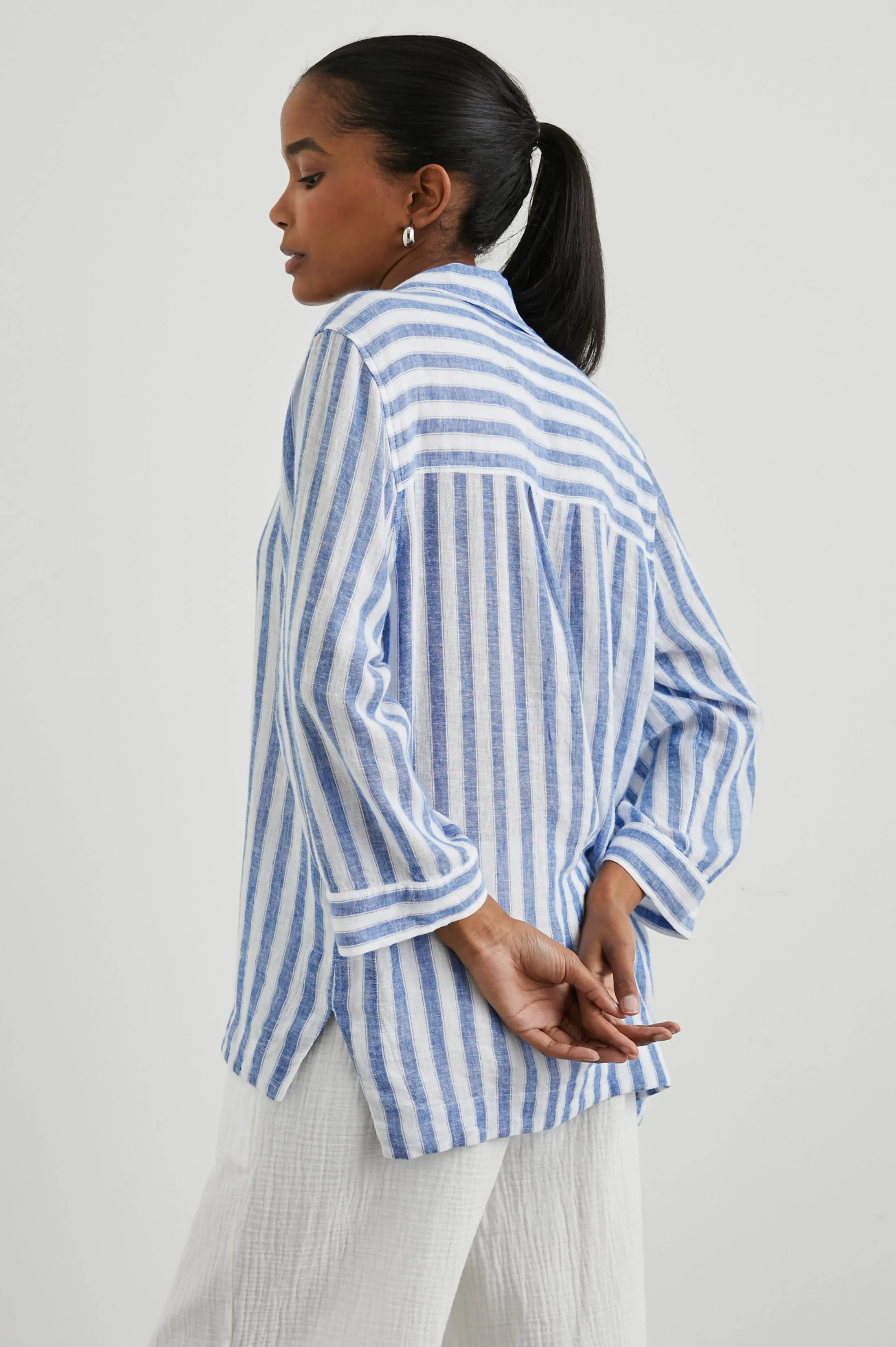 BANKS TOP - CASABLANCA STRIPE