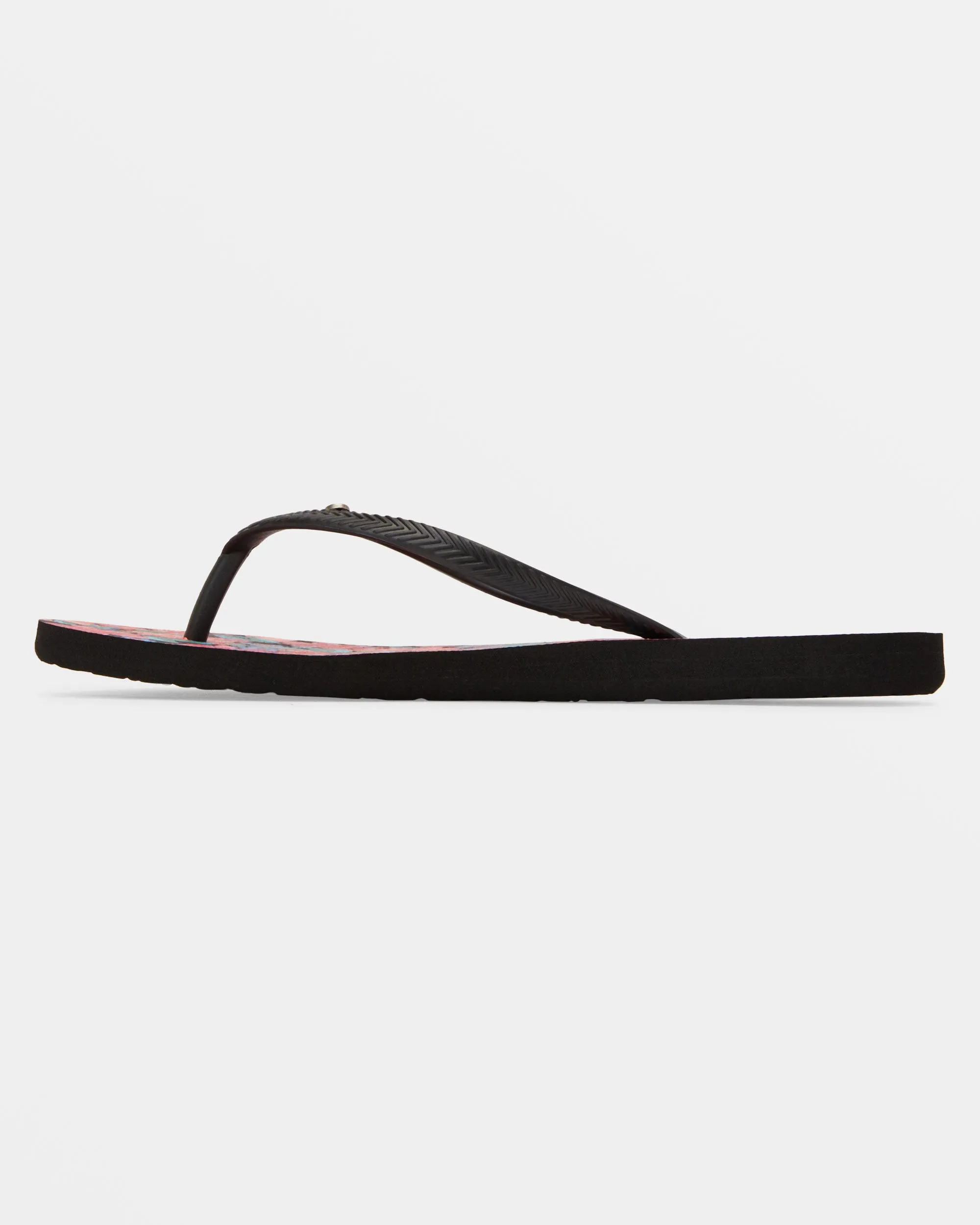 Bermuda Sandals - Black/Cactus Flower