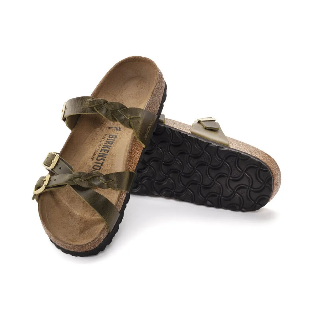 BIRKENSTOCK FRANCA BRAID GREEN OILED - WOMENS