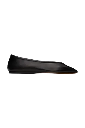 Black Luna Slipper Ballerina Flats