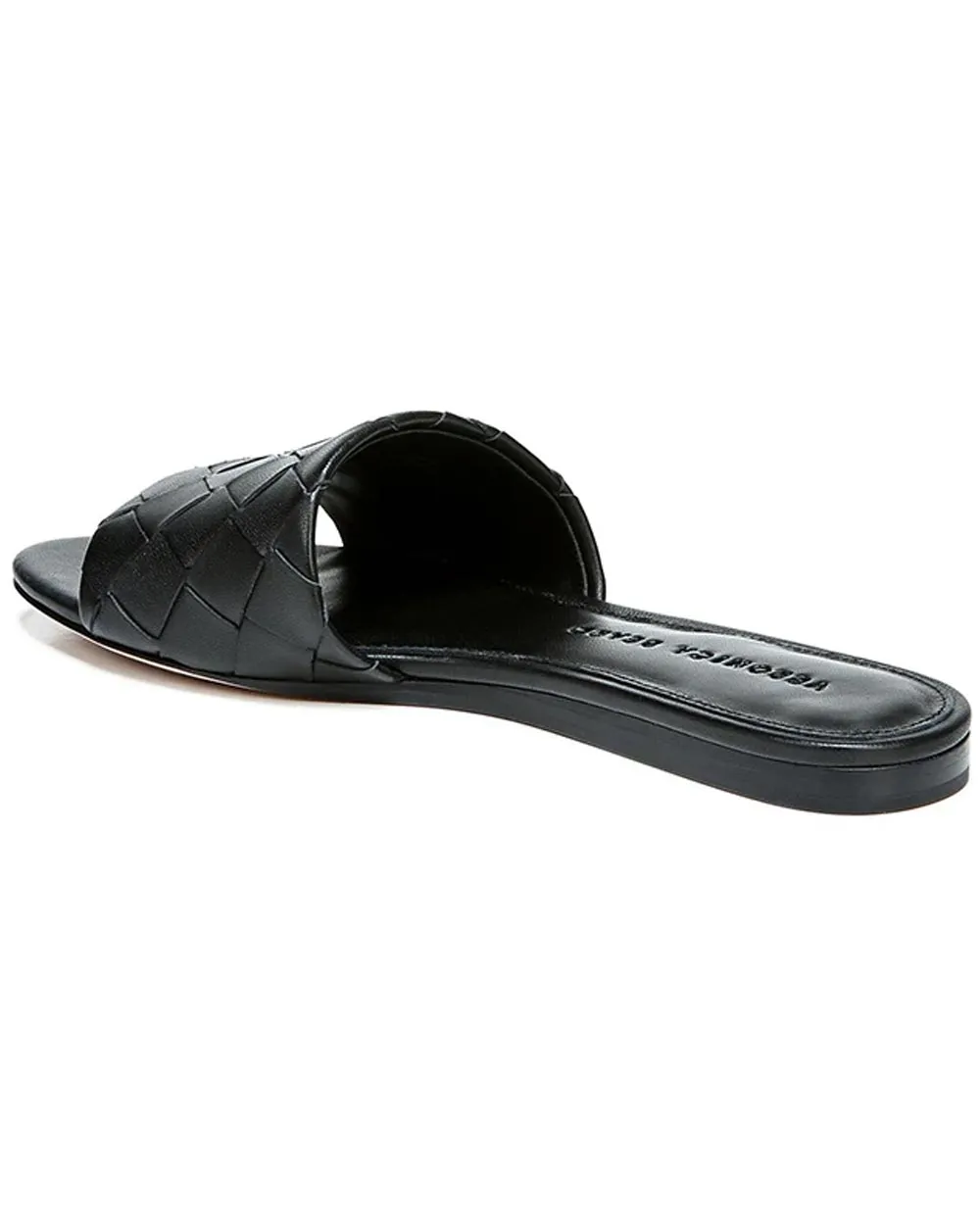 Black Woven Senta Slide