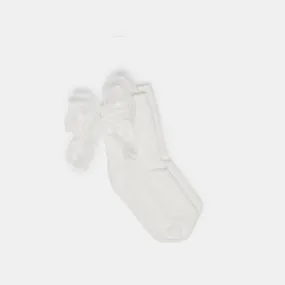 BOW CREW SOCKS WHITE