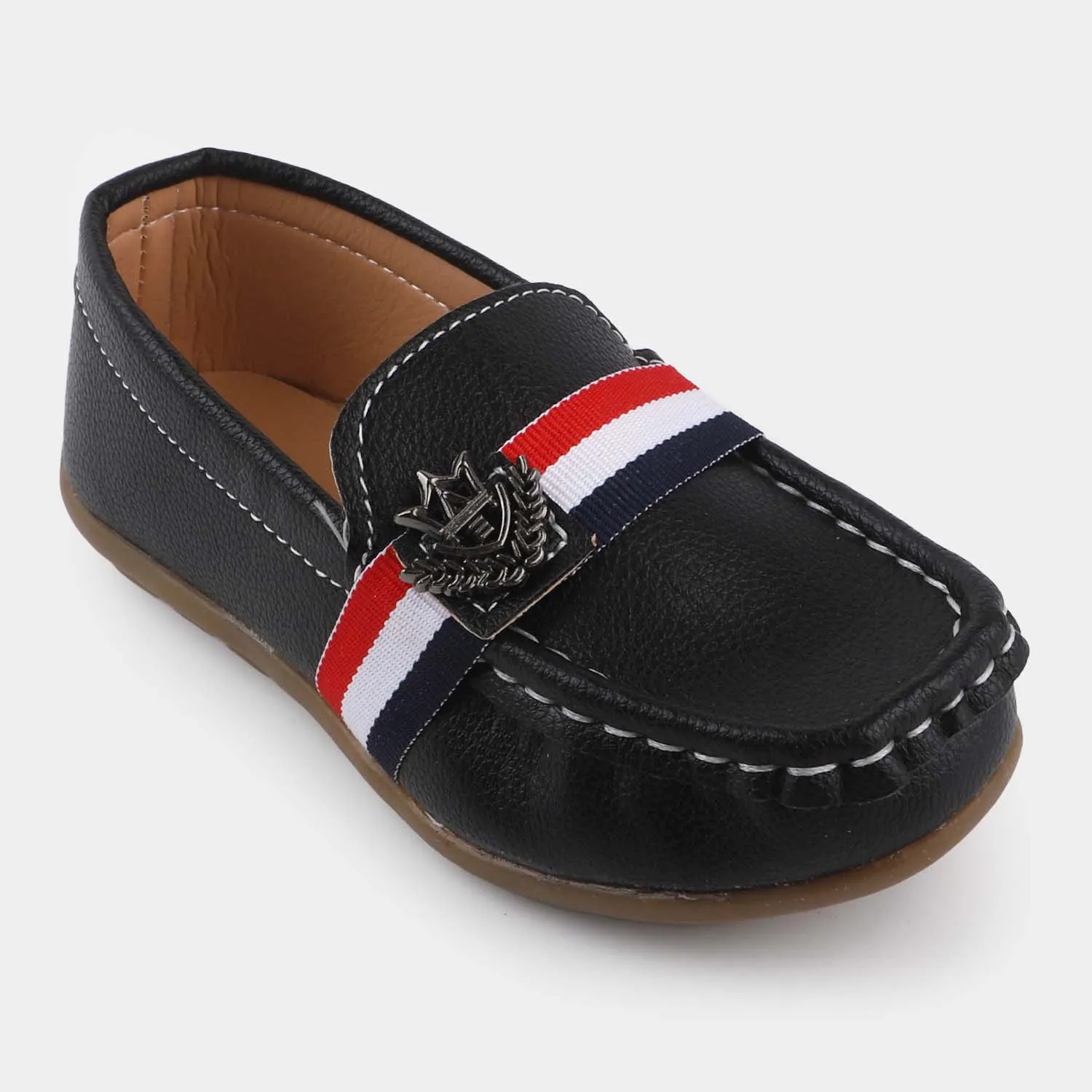 Boys Loafers R-209-BLACK