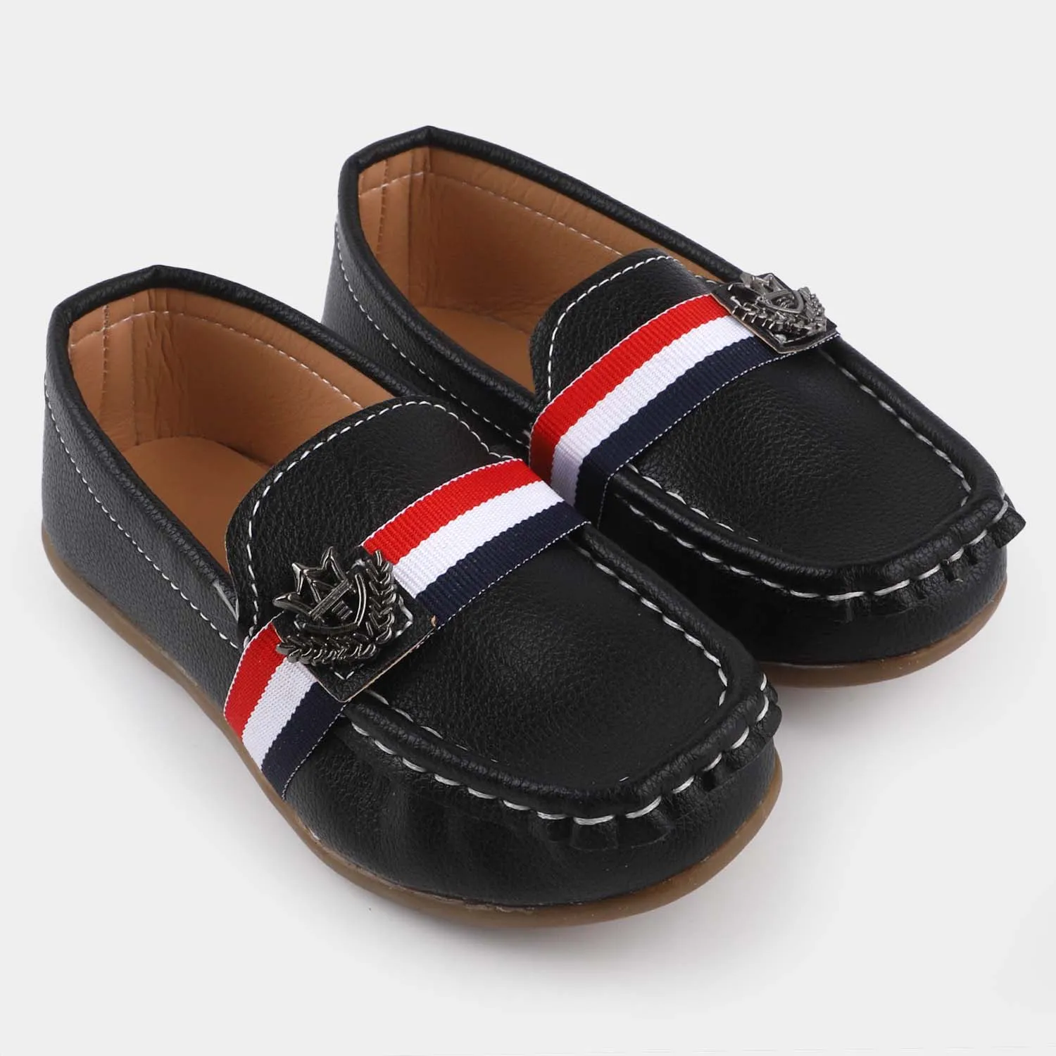 Boys Loafers R-209-BLACK