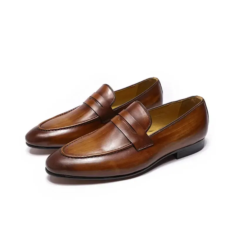 Branded formal loafers shoes genuine leather for mens formal loafers low price