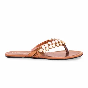 Brown Fancy Chappal FN0731