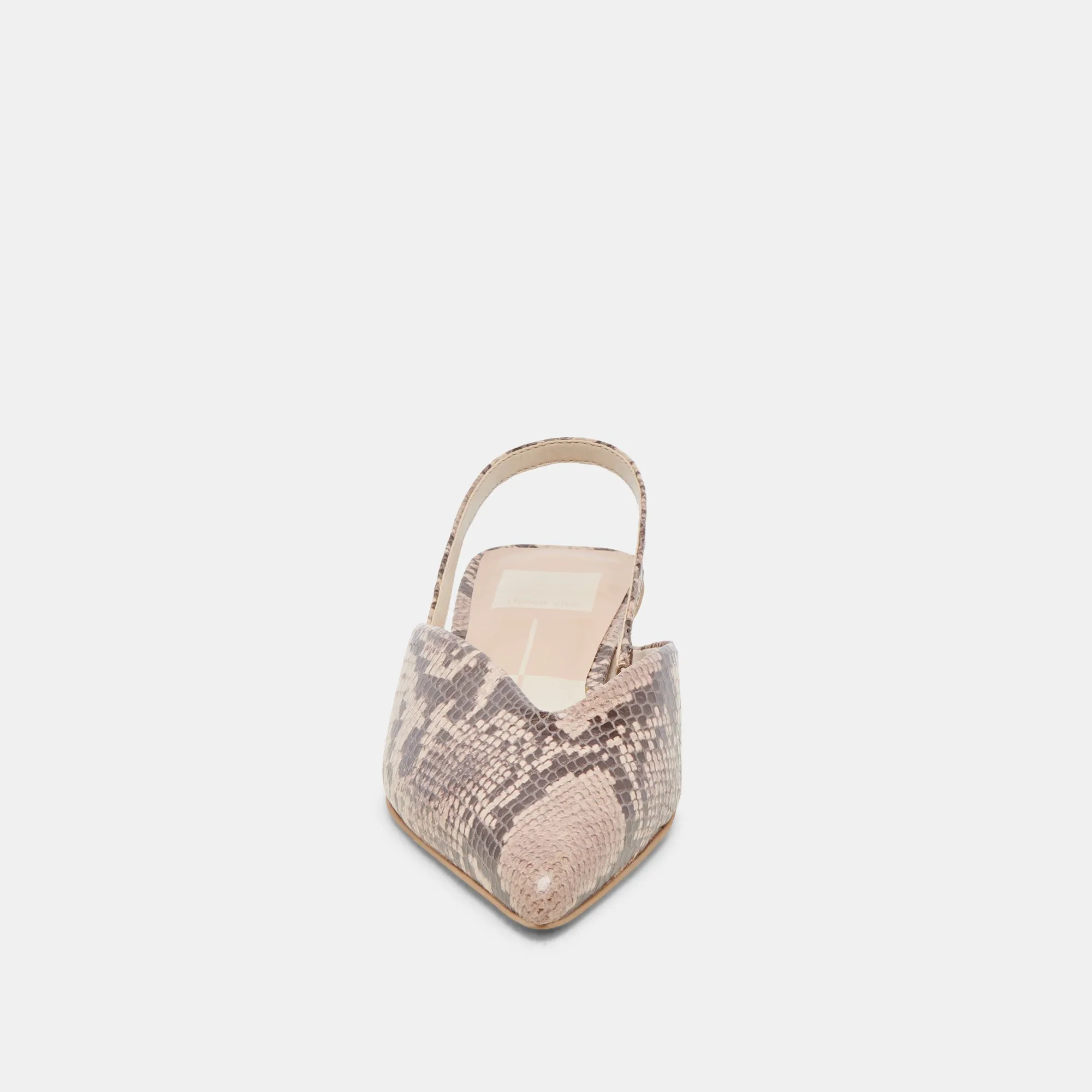 BYANCA FLATS SAND EMBOSSED LEATHER