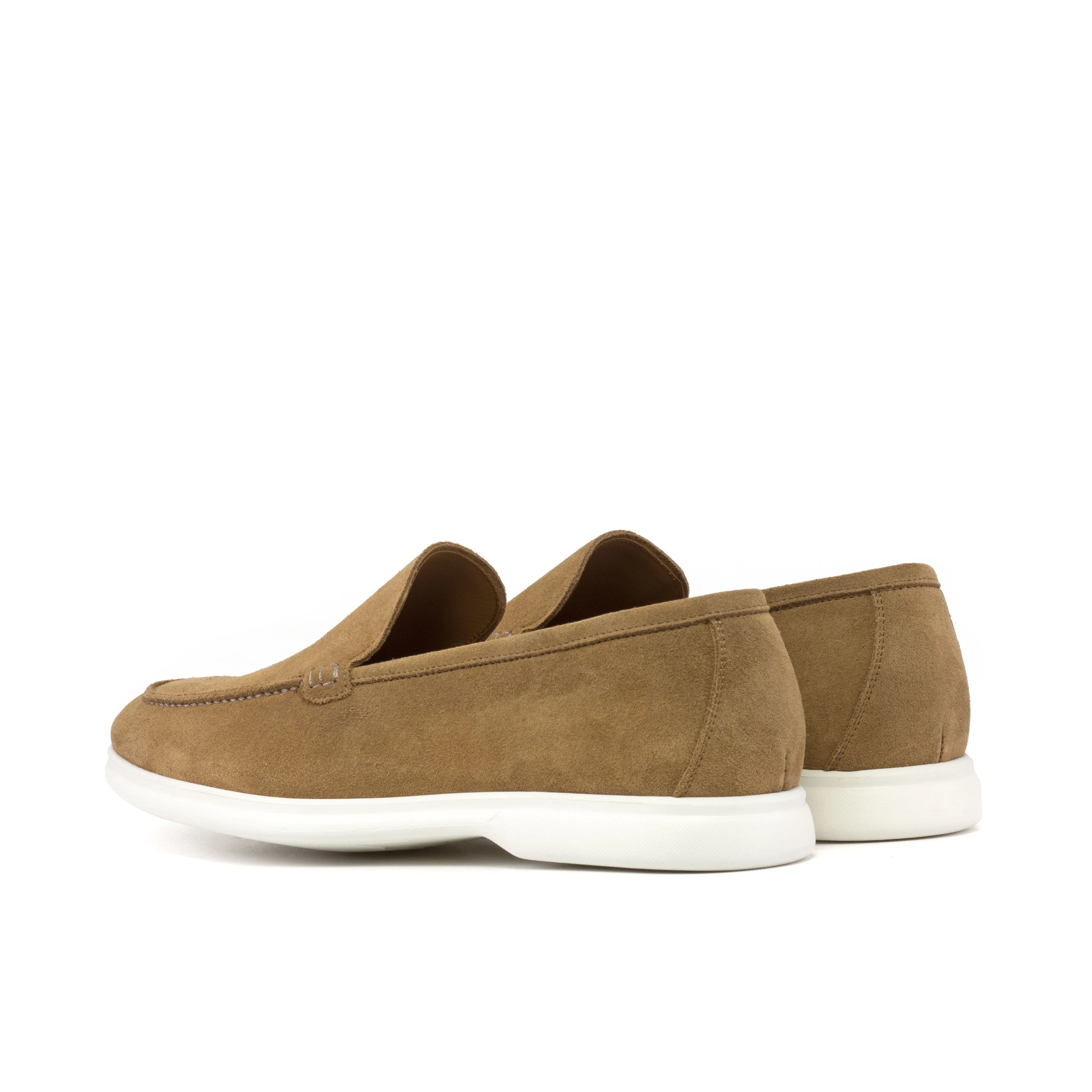 Camel Suede Casual Loafers