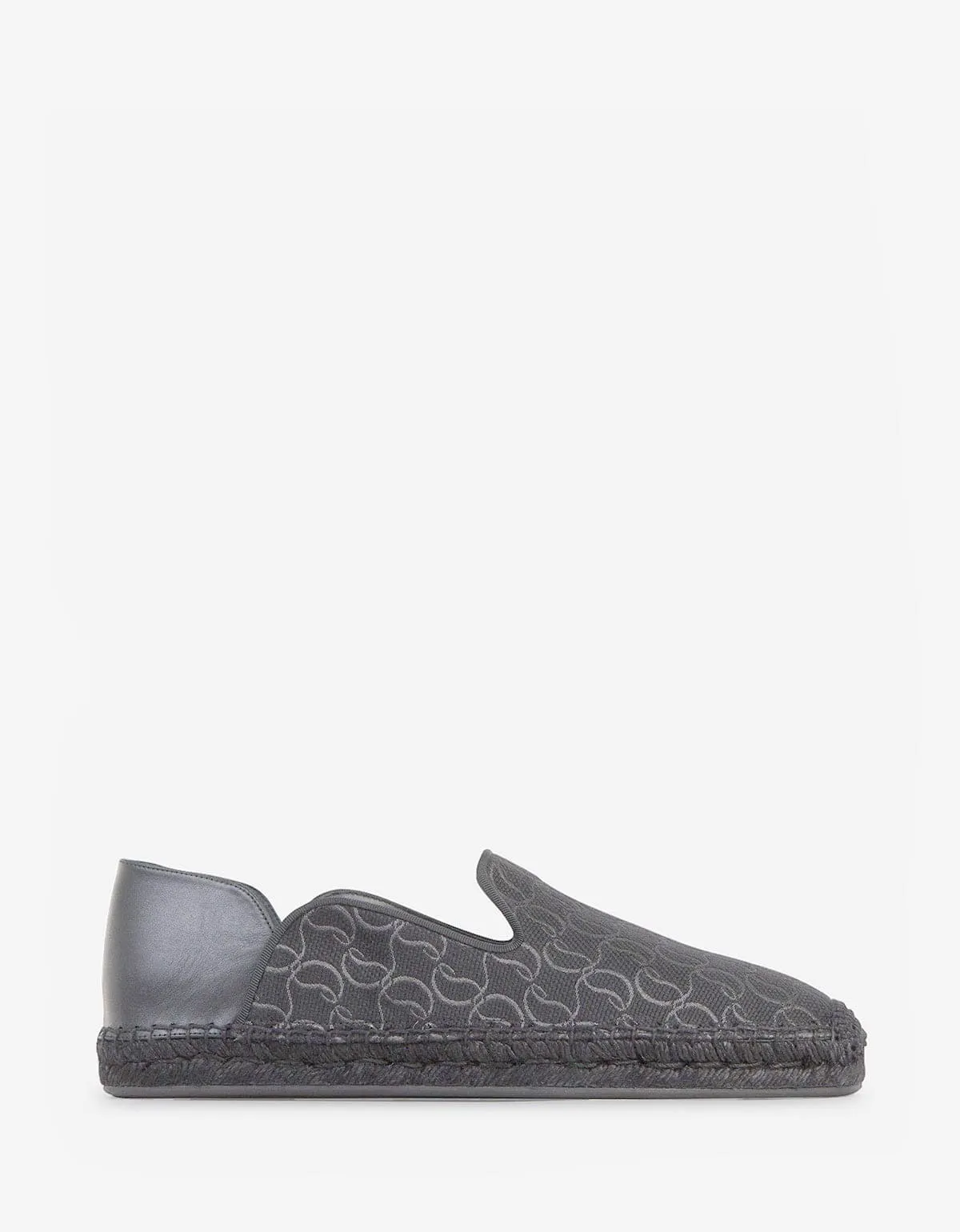 Christian Louboutin Espadon CL Jacquard Grey Espadrilles -