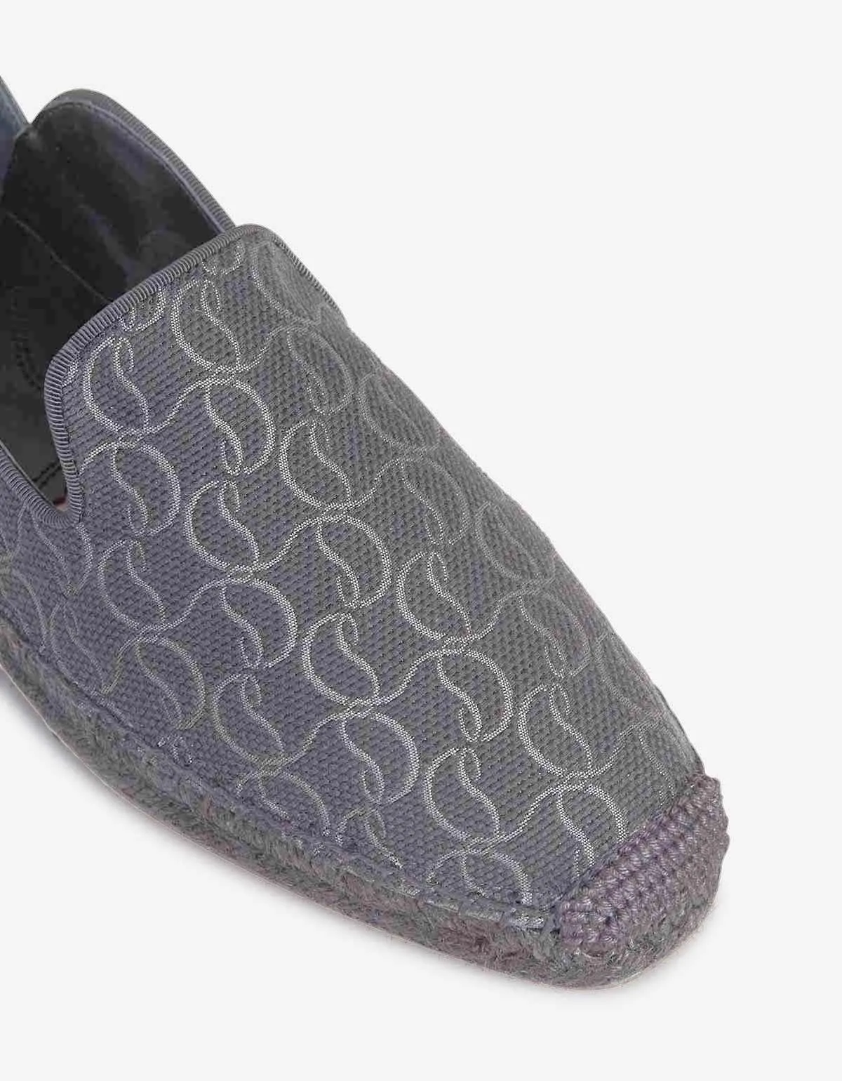 Christian Louboutin Espadon CL Jacquard Grey Espadrilles -