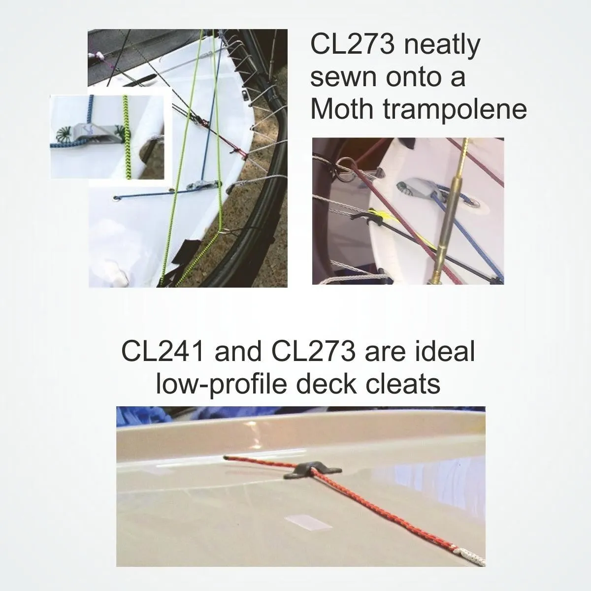 Clamcleat CL273 Racing Sail Line cleat (Starboard)