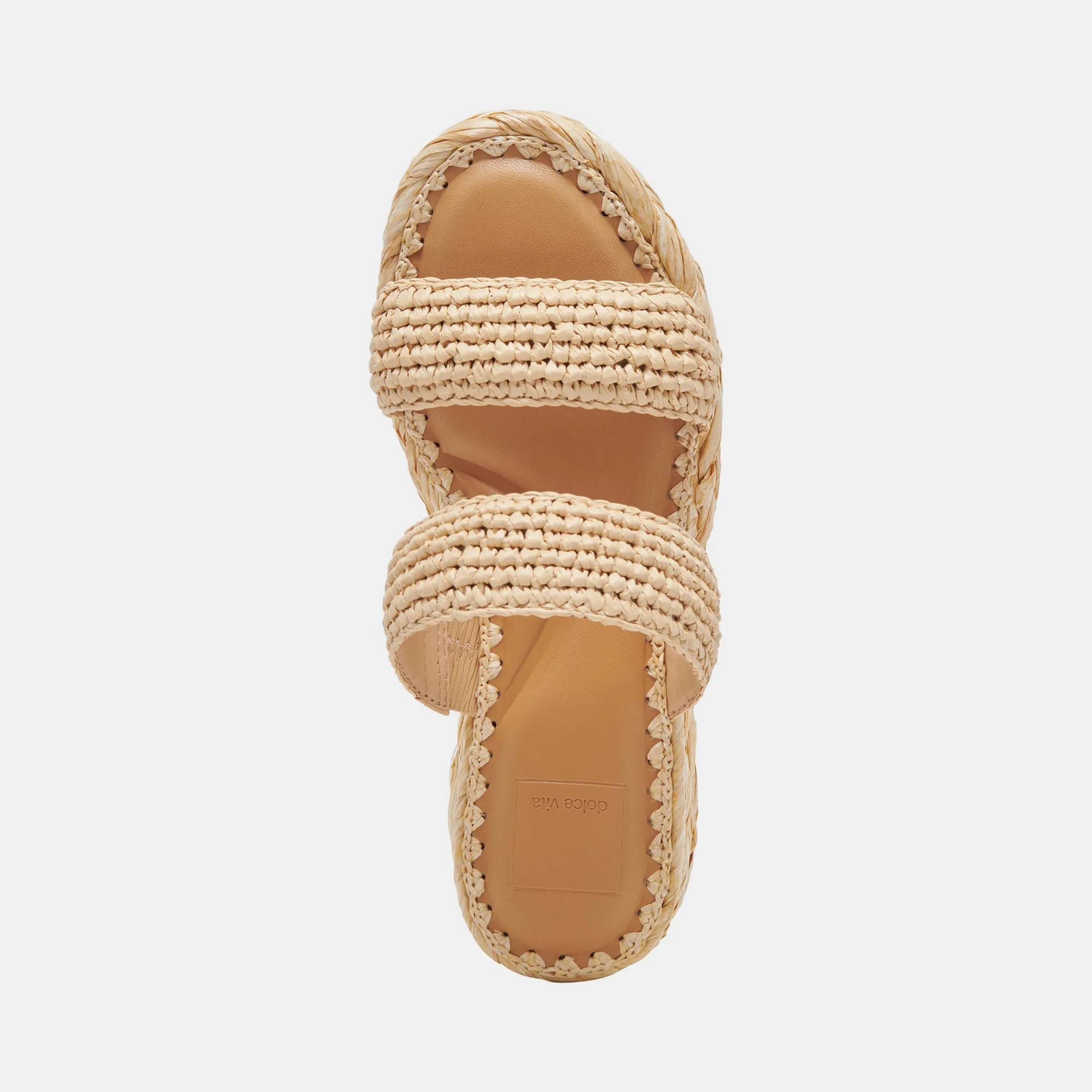 CORLA SANDALS LT NATURAL RAFFIA