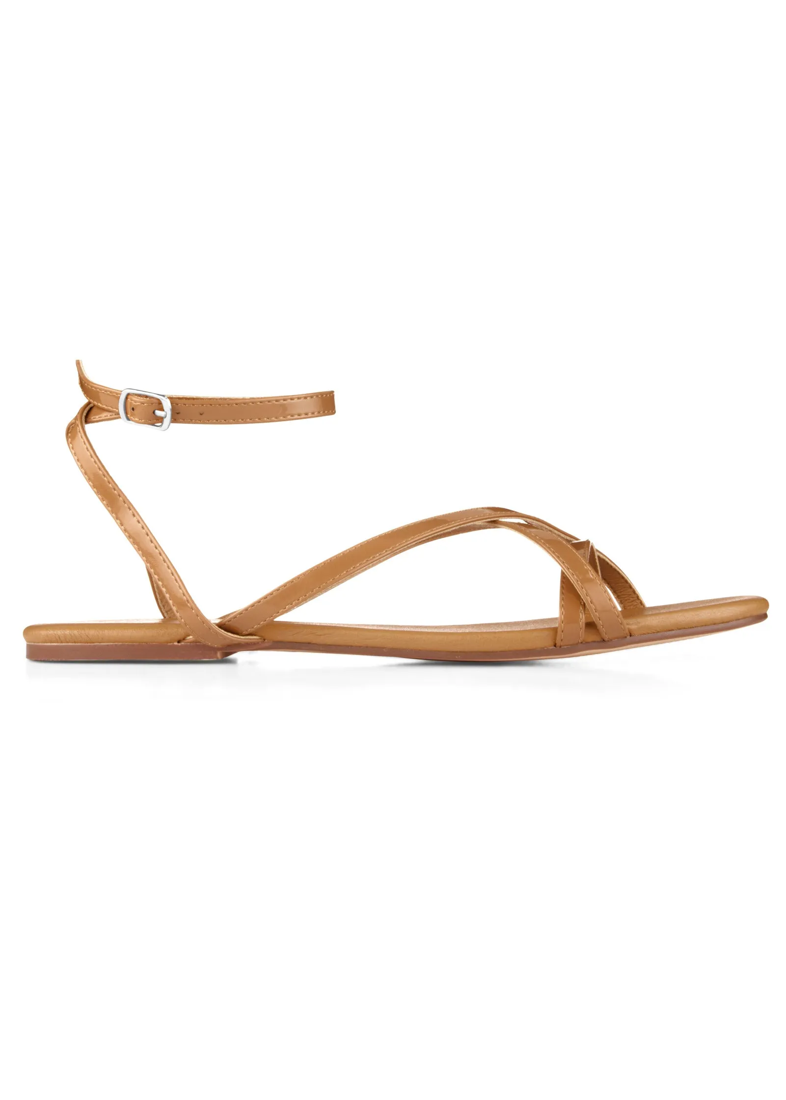 Criss Cross Sandals - Tan