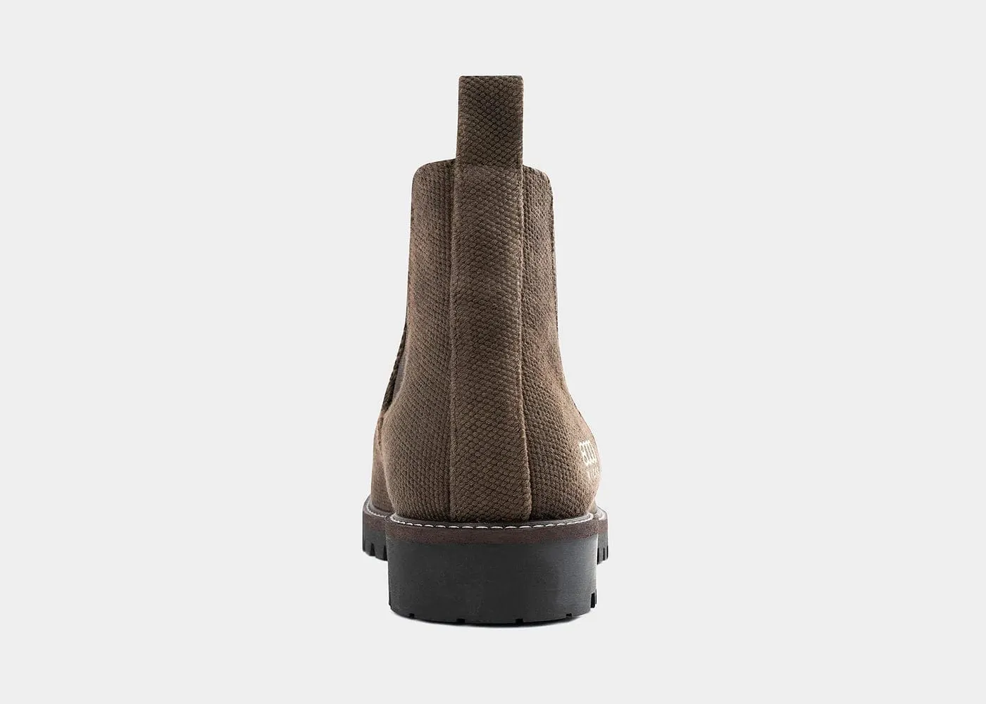 Crossover Men's Vegan Hemp Chelsea Boots | Dark Brown