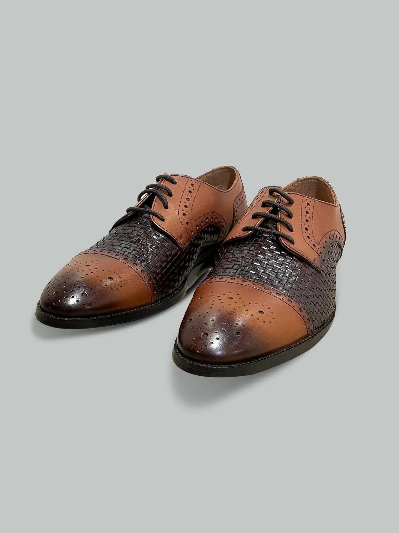 Denver Woven Derby -Brown