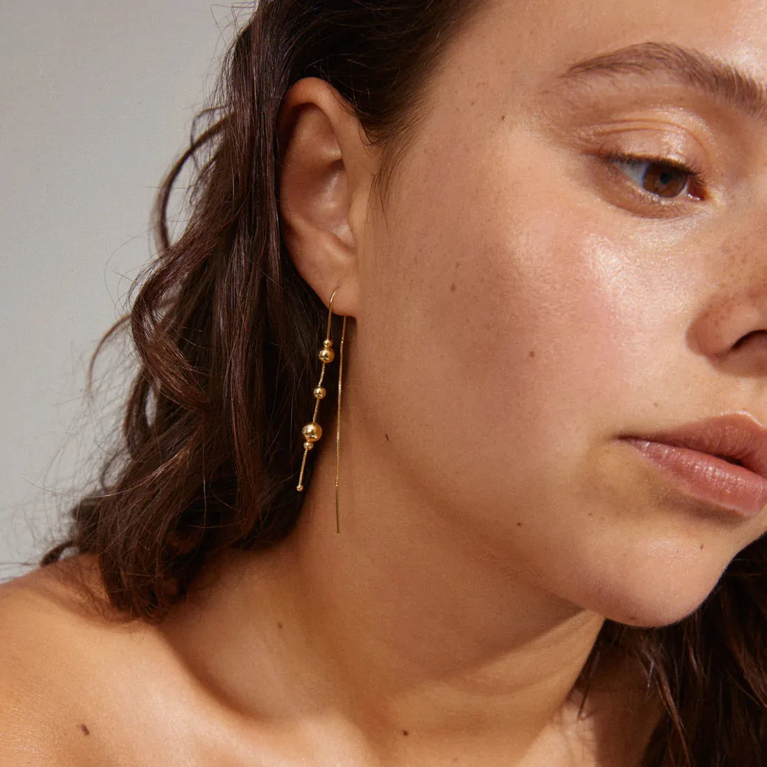 Etine Recycled Chain Earrings