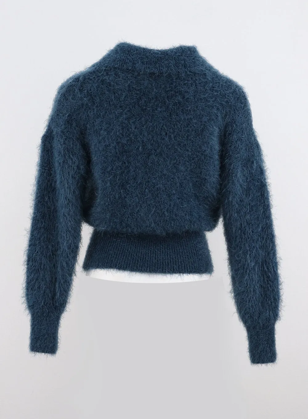 Fuzzy Knit Collar Sweater IO320