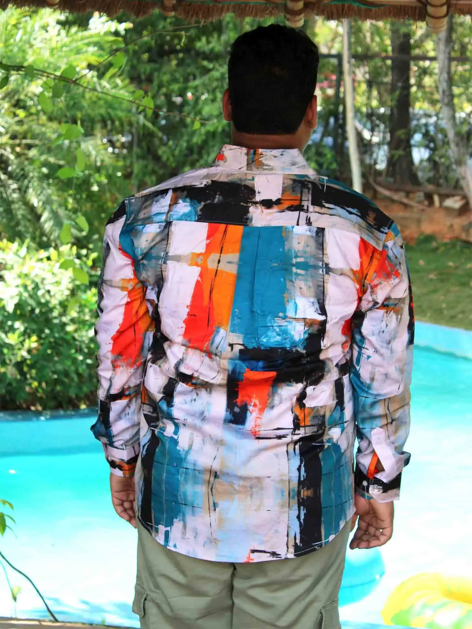 HangUp Printed Cotton Full sleeve Men's Plus size