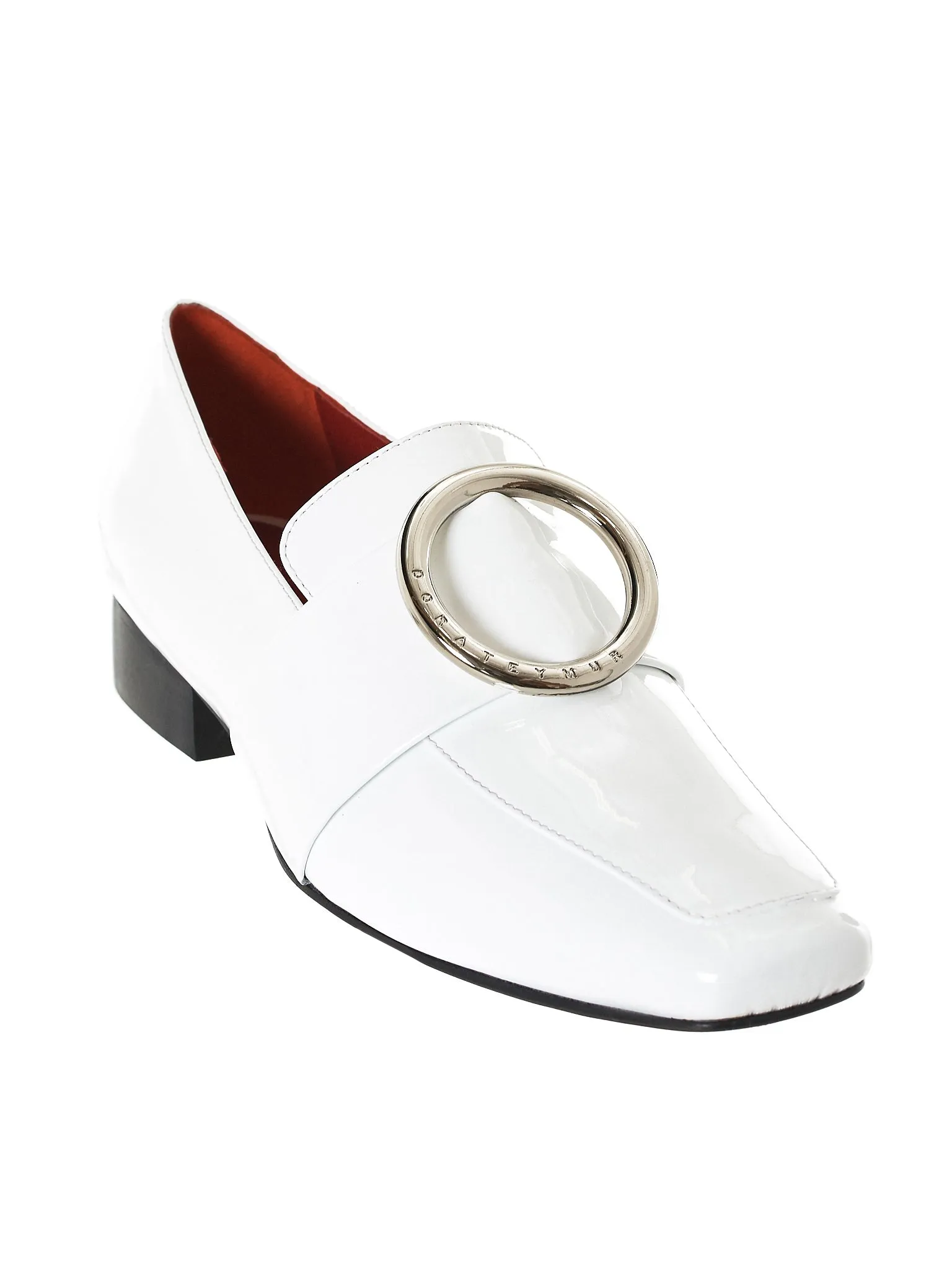 'Harput' Buckled Loafers (HARPUT-PATENT-WHITE)