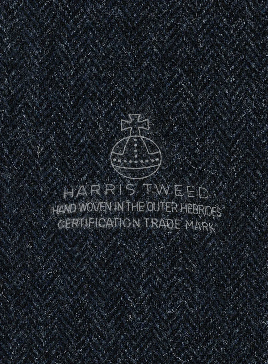 Harris Tweed Dark Blue Herringbone Suit