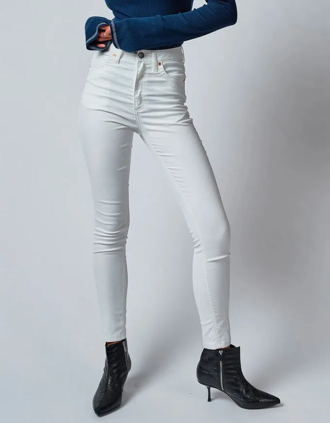 High Coated White Jeans