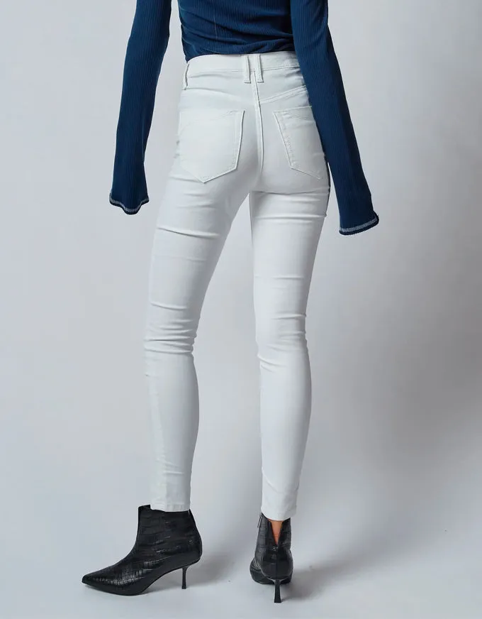 High Coated White Jeans