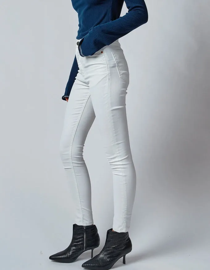 High Coated White Jeans