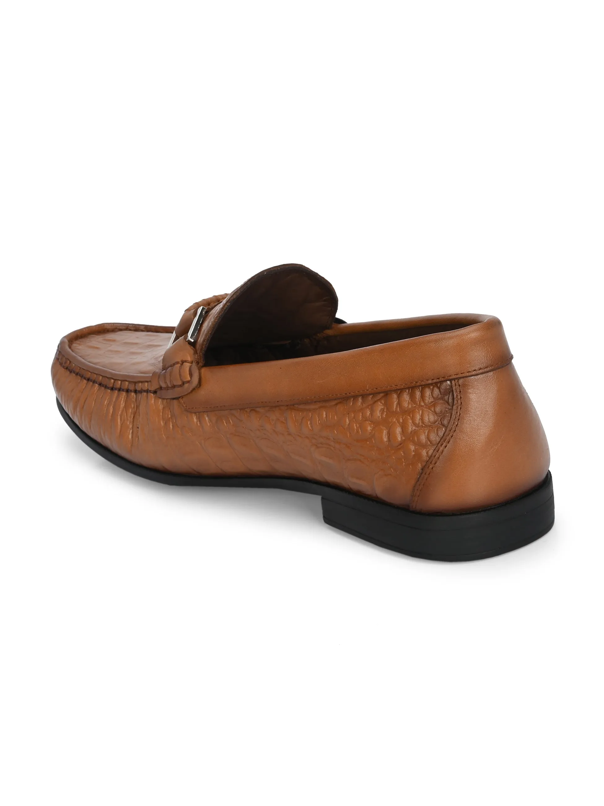 HITZ5339-Men's Tan Leather Casual Loafers