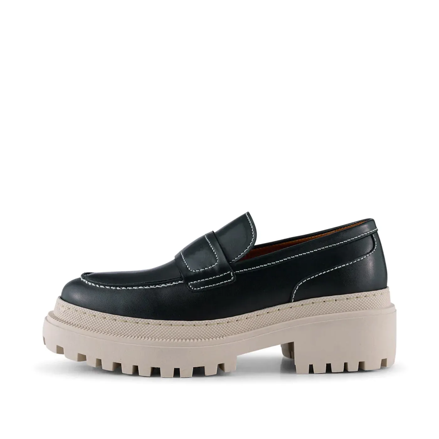 Iona loafer læder  - BLACK SMOOTH