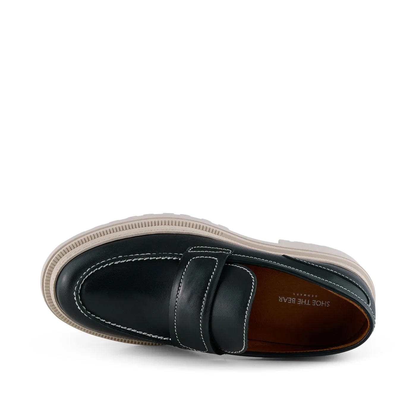 Iona loafer læder  - BLACK SMOOTH