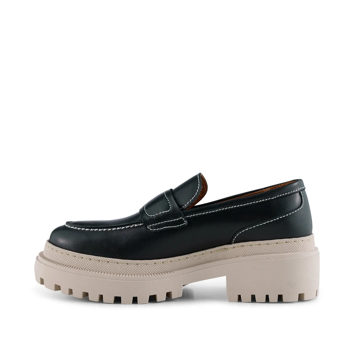 Iona loafer læder  - BLACK SMOOTH