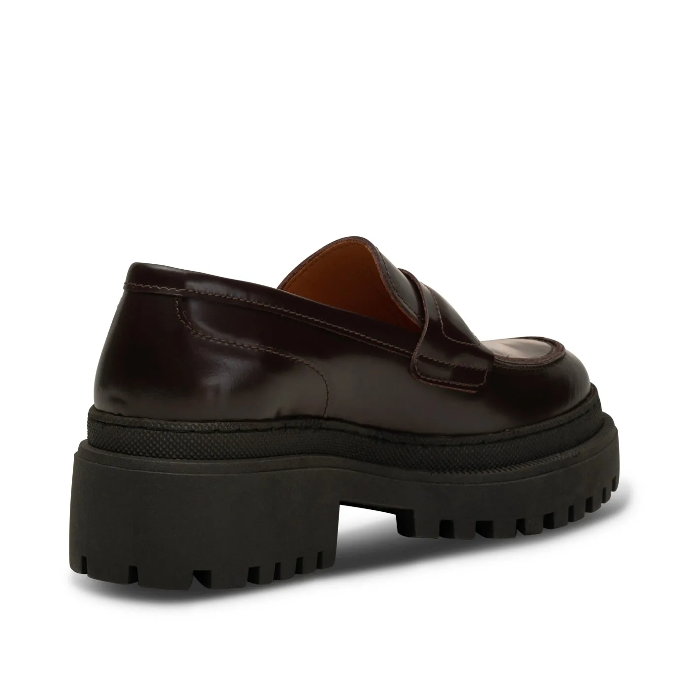 Iona loafer læder  - BORDEUX HIGH SHINE