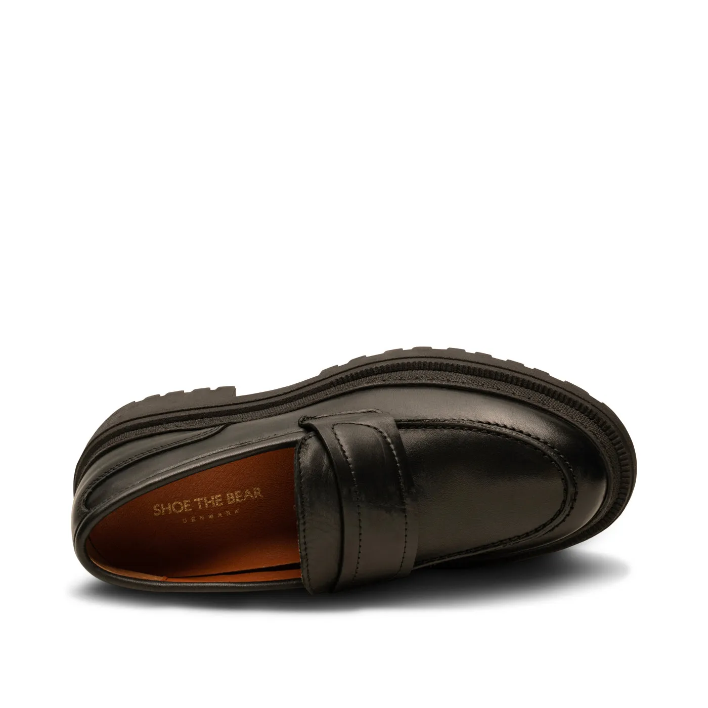 Iona loafer plain leather - BLACK