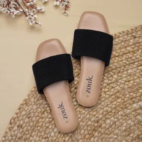 Jet Black Casual Flats