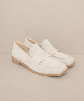 June Square Toe Penny Loafers